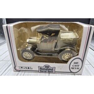 Ertl 1918 Ford Runabout Barrel Bank Agway Advertising 1/25 Diecast Toy Vehicle